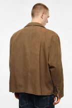 Giacca di jeans Camel foderata