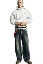 Jeans grigio baggy-fit