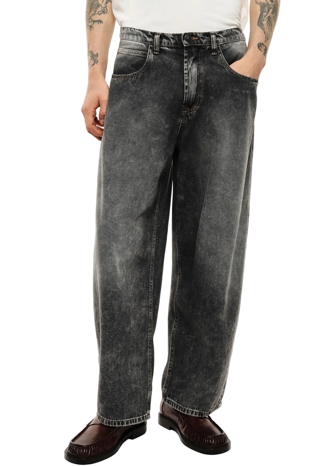 Jeans grigio baggy-fit