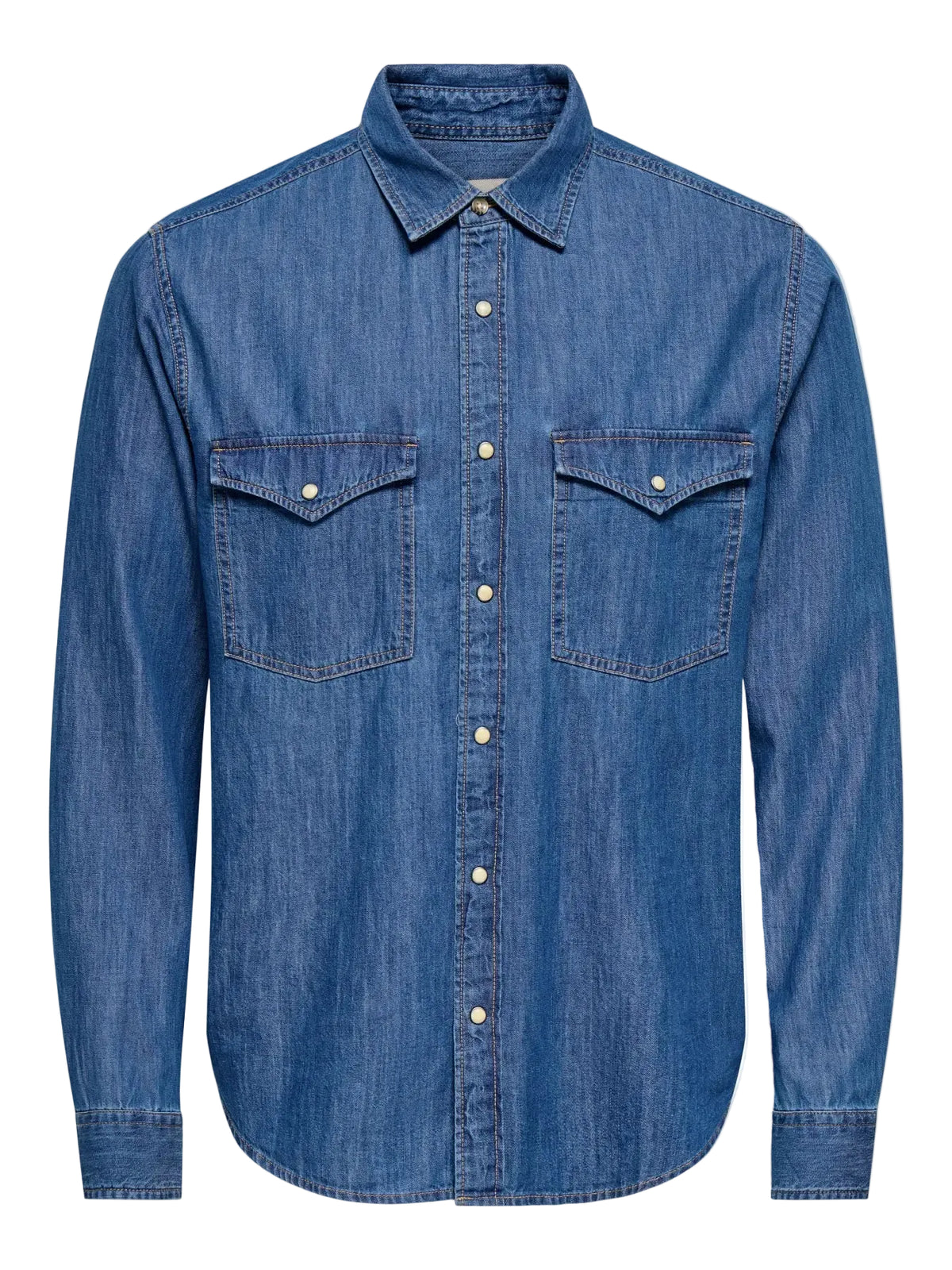 Camicia Onsray in jeans blu denim