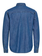 Camicia Onsray in jeans blu denim