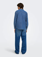 Camicia Onsray in jeans blu denim