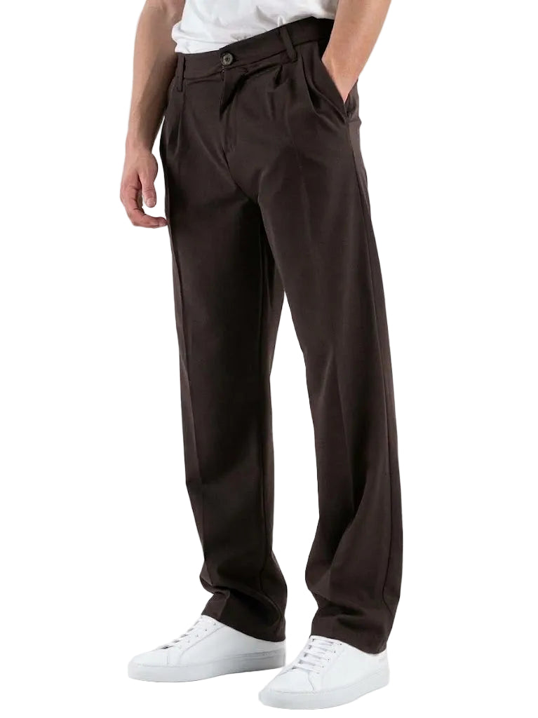 Pantalone baggy caffè