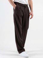 Pantalone baggy caffè