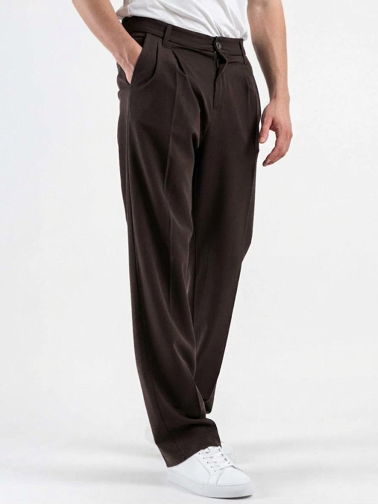 Pantalone baggy caffè