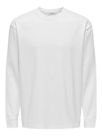 T-Shirt Long sleeve Caspian bianca