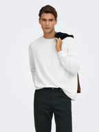 T-Shirt Long sleeve Caspian bianca