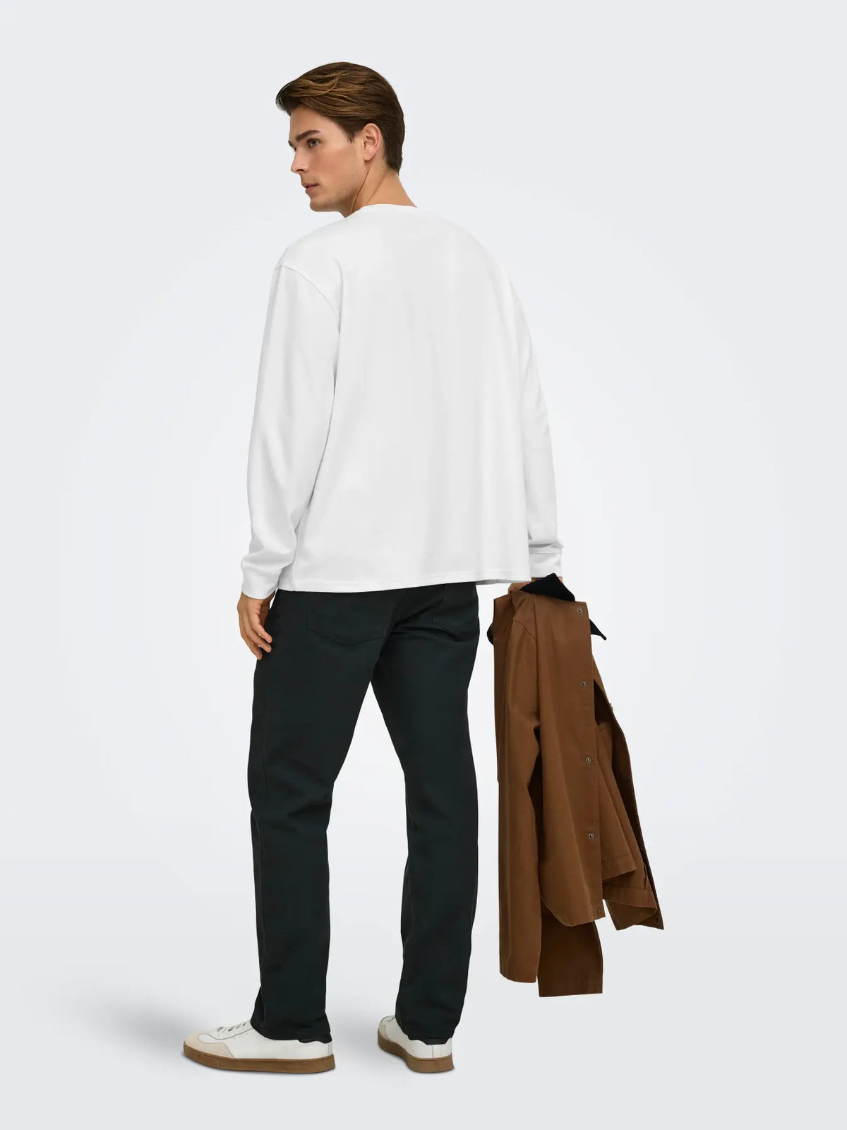 T-Shirt Long sleeve Caspian bianca