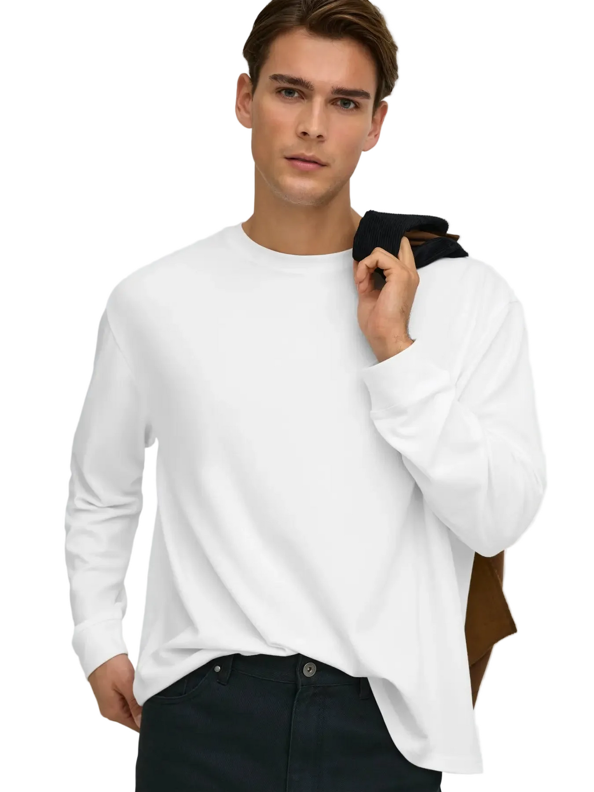 T-Shirt Long sleeve Caspian bianca