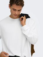 T-Shirt Long sleeve Caspian bianca