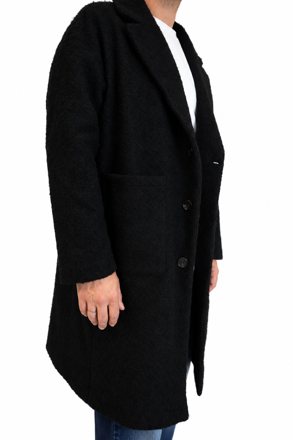 Cappotto nero over