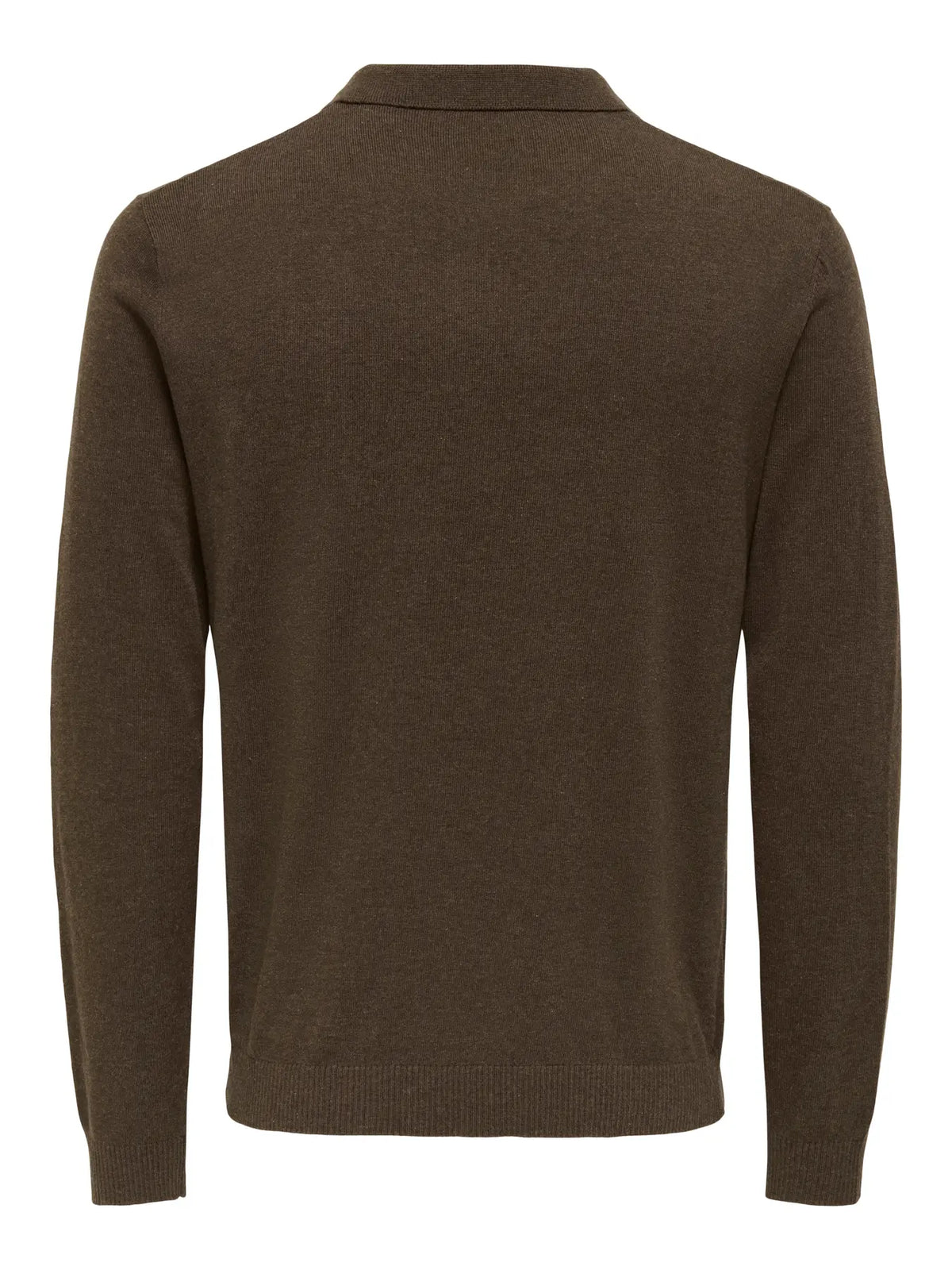 Polo manica lunga Onsloui Nero/Desert/Coffee