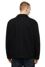 Giacca di jeans nera foderata