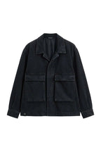 Giacca di jeans nera foderata