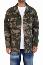 Giacca jeans militare