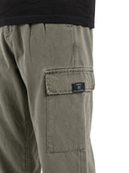 Jeans Ballon verde militare con pences