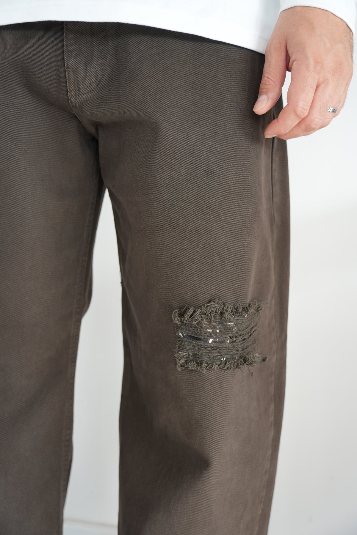 Jeans baggy marrone