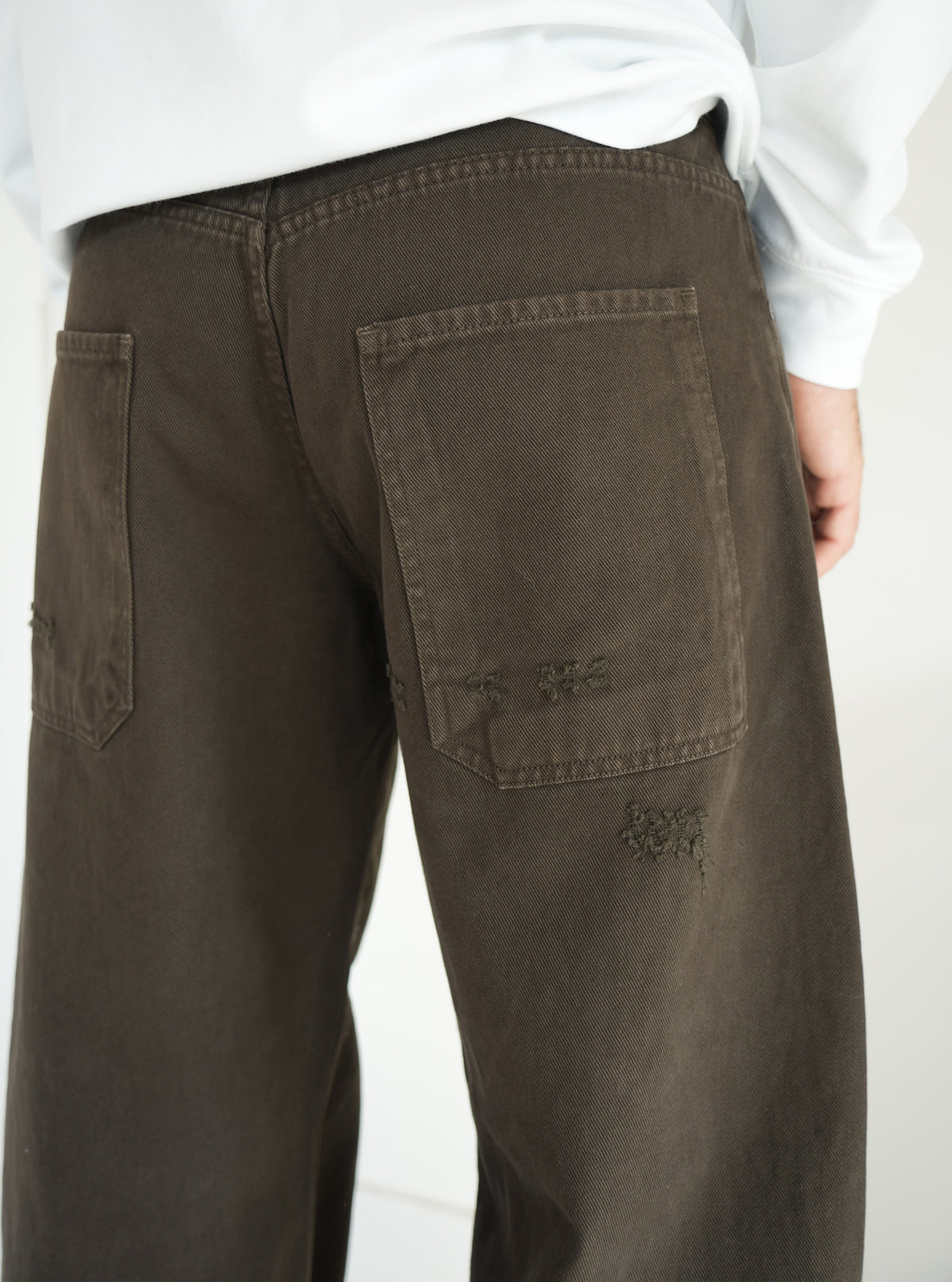 Jeans baggy marrone