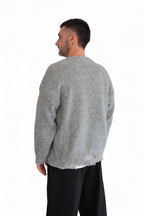 Maglione grigio over