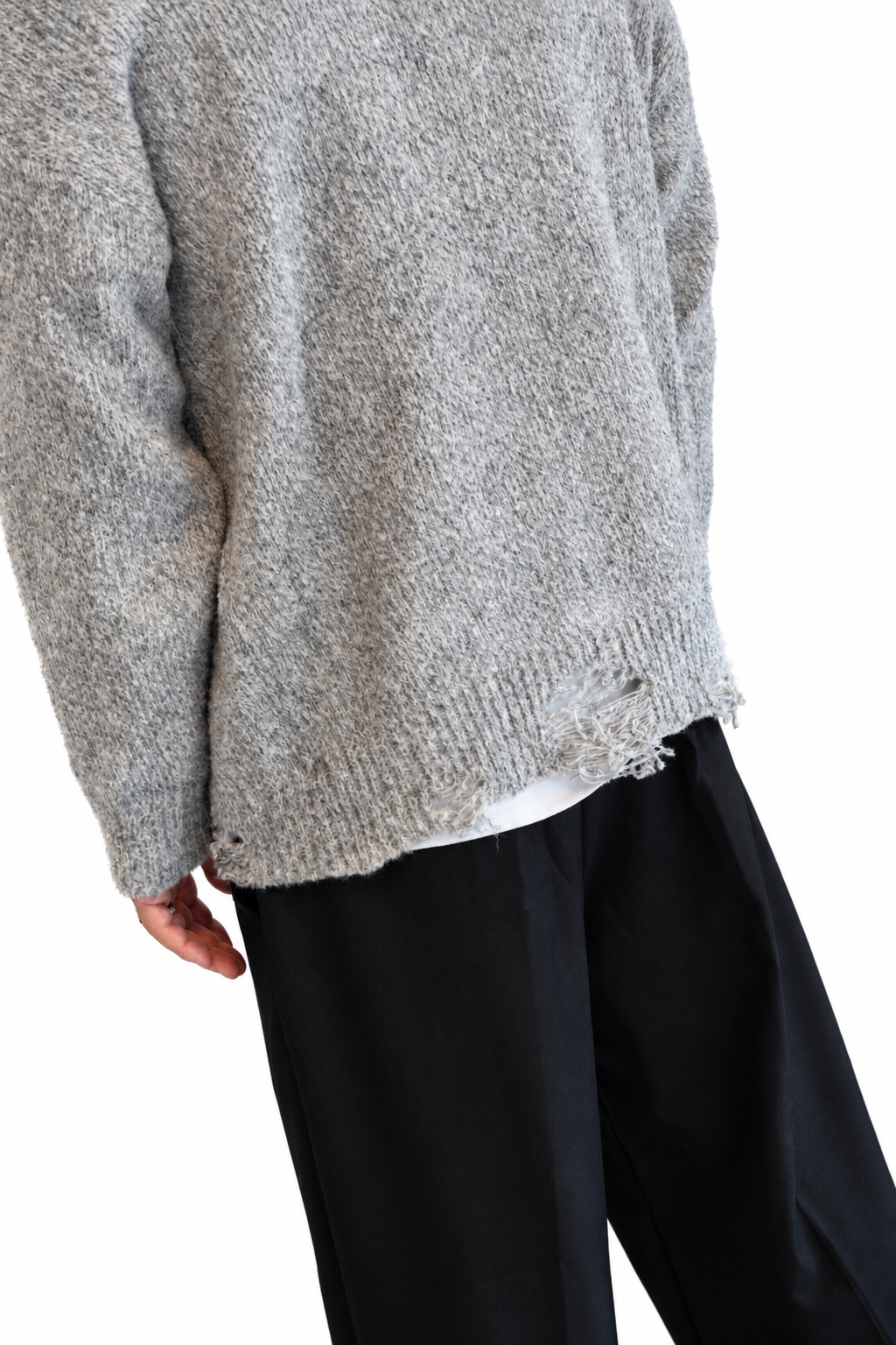 Maglione grigio over
