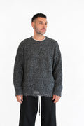 Maglione over grigio/nero