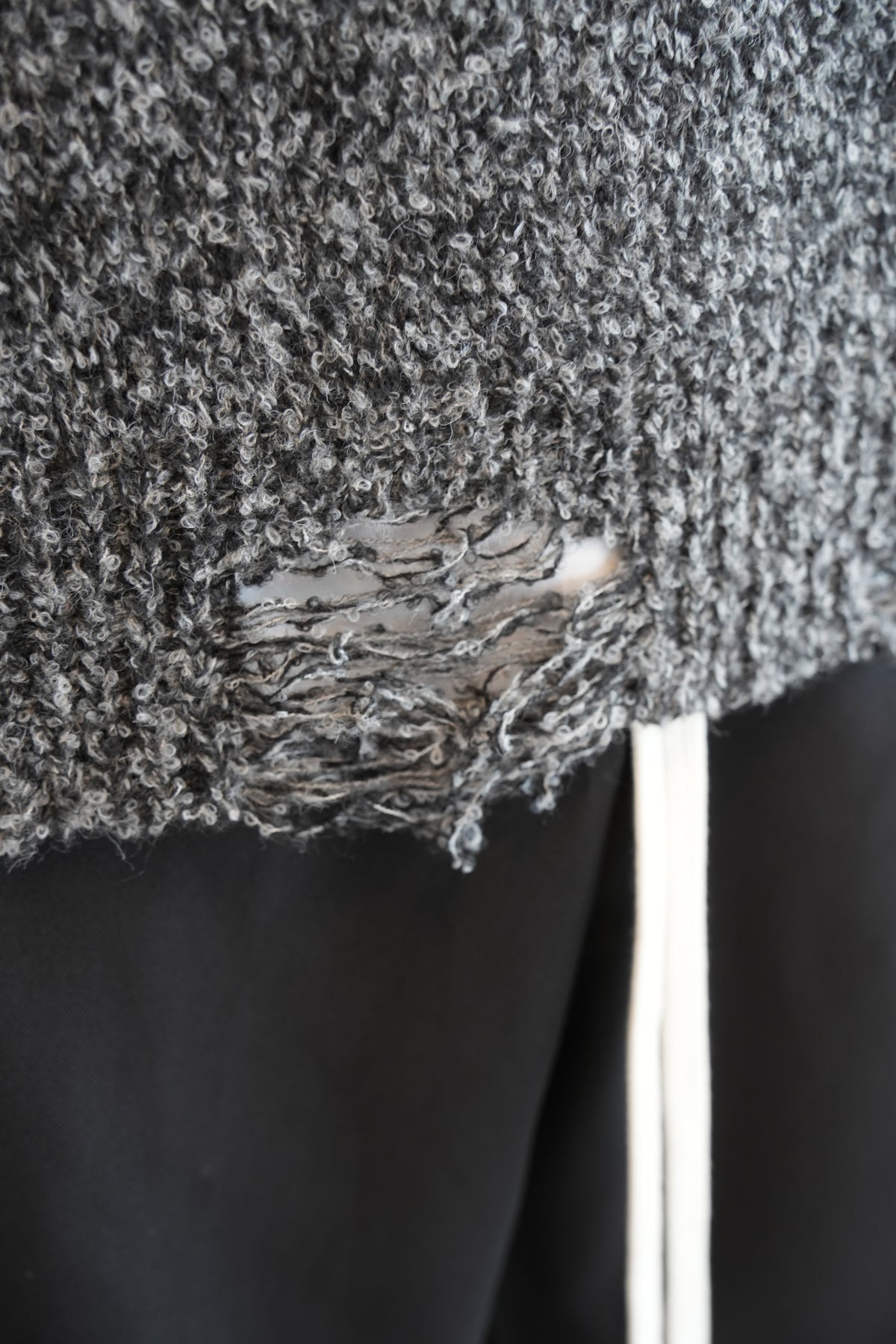 Maglione over grigio/nero