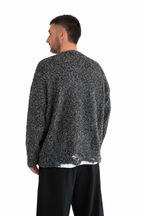 Maglione over grigio/nero