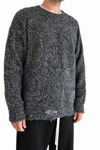 Maglione over grigio/nero