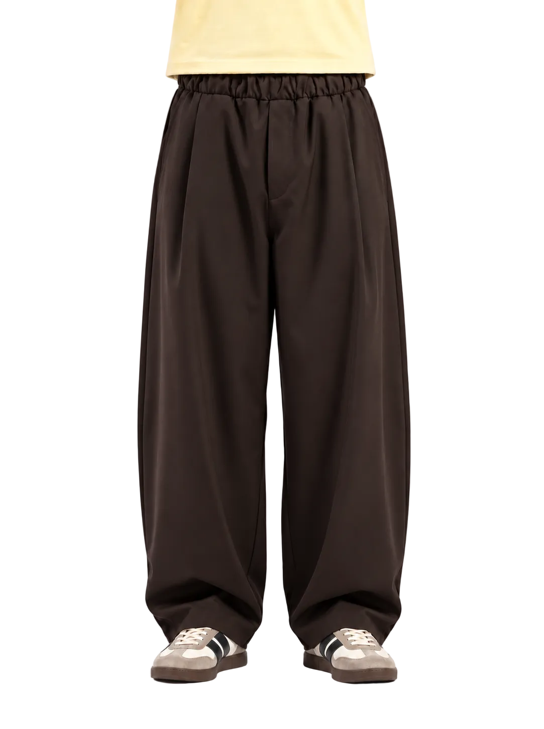Pantalone moro baggy-fit con pinces