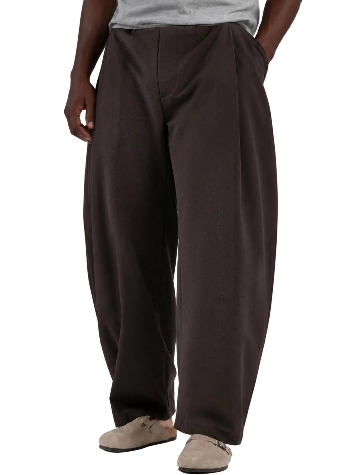 Pantalone moro baggy-fit con pinces