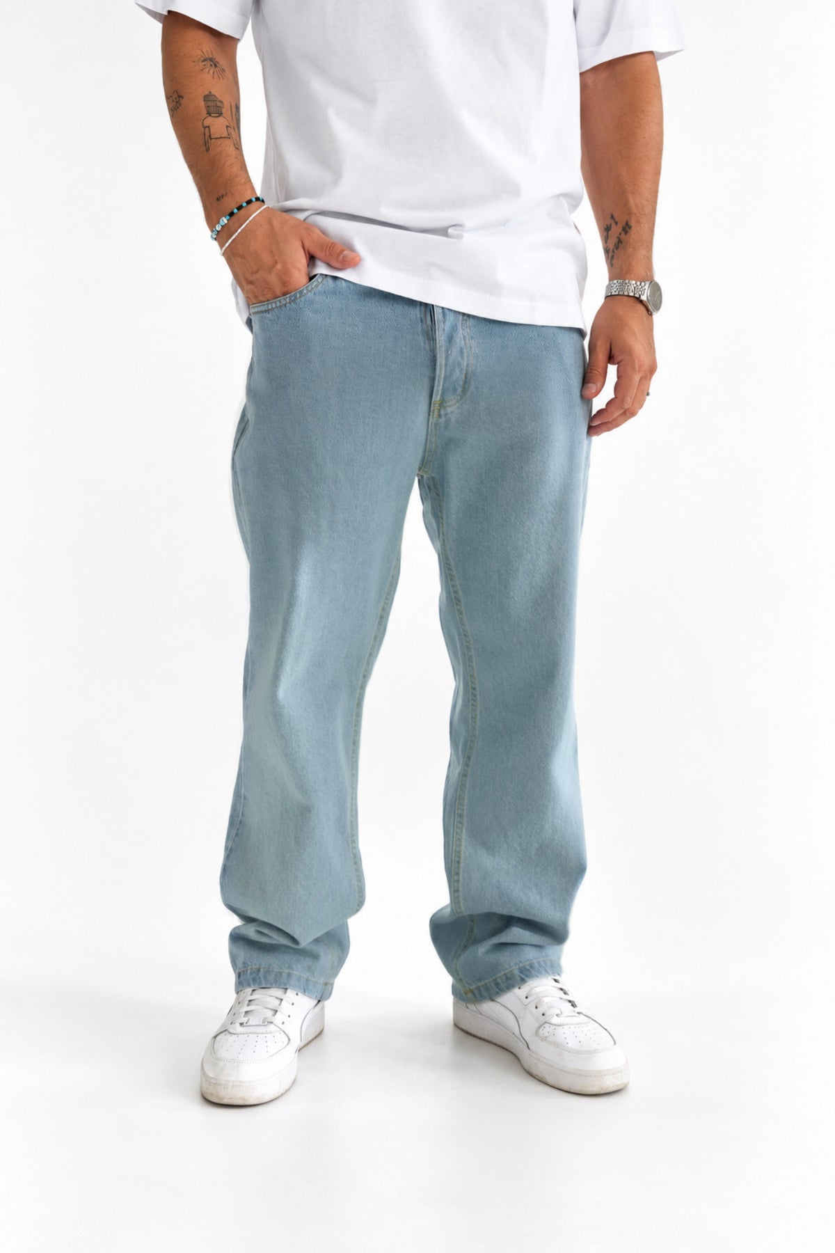 Jeans regular lavaggio chiaro