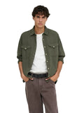 Camicia Onsray in jeans verde