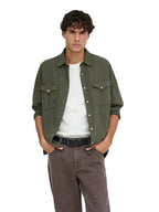 Camicia Onsray in jeans verde