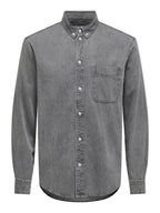 Camicia Onsorson in jeans grigio