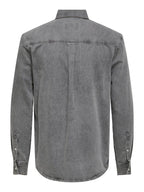 Camicia Onsorson in jeans grigio
