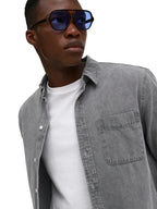 Camicia Onsorson in jeans grigio