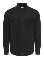 Camicia Onsray in jeans nero