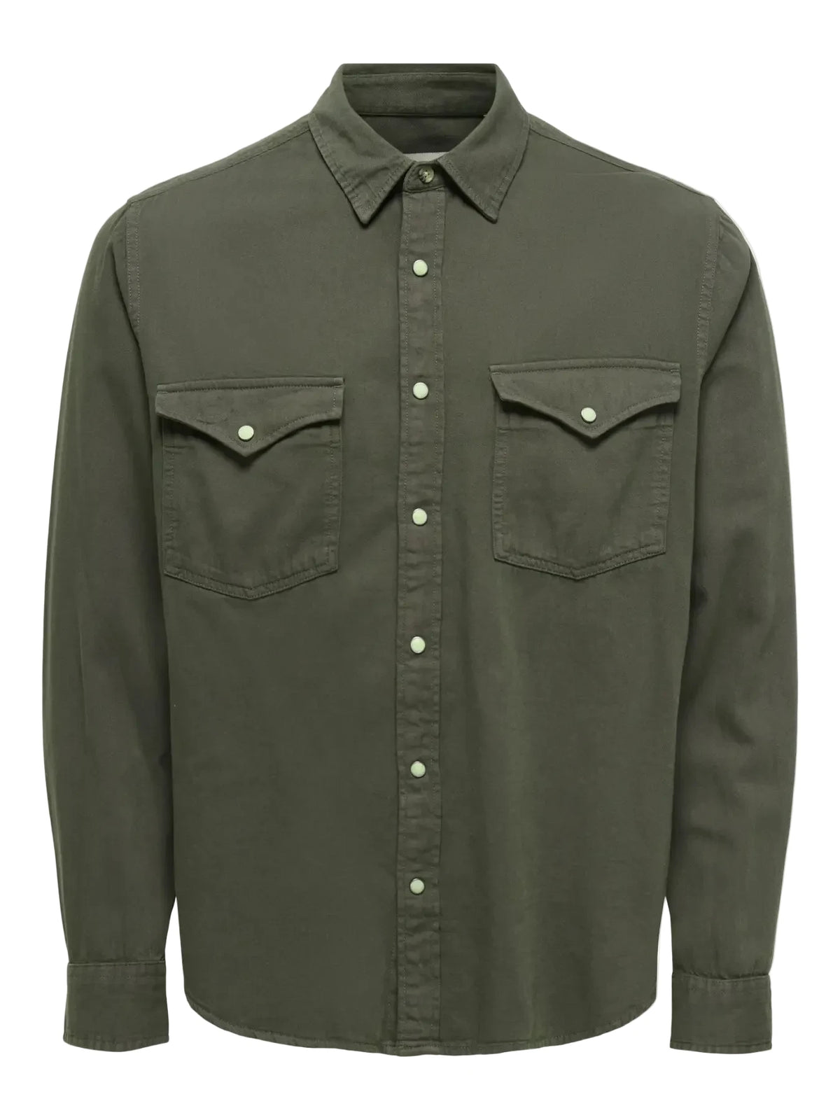 Camicia Onsray in jeans verde