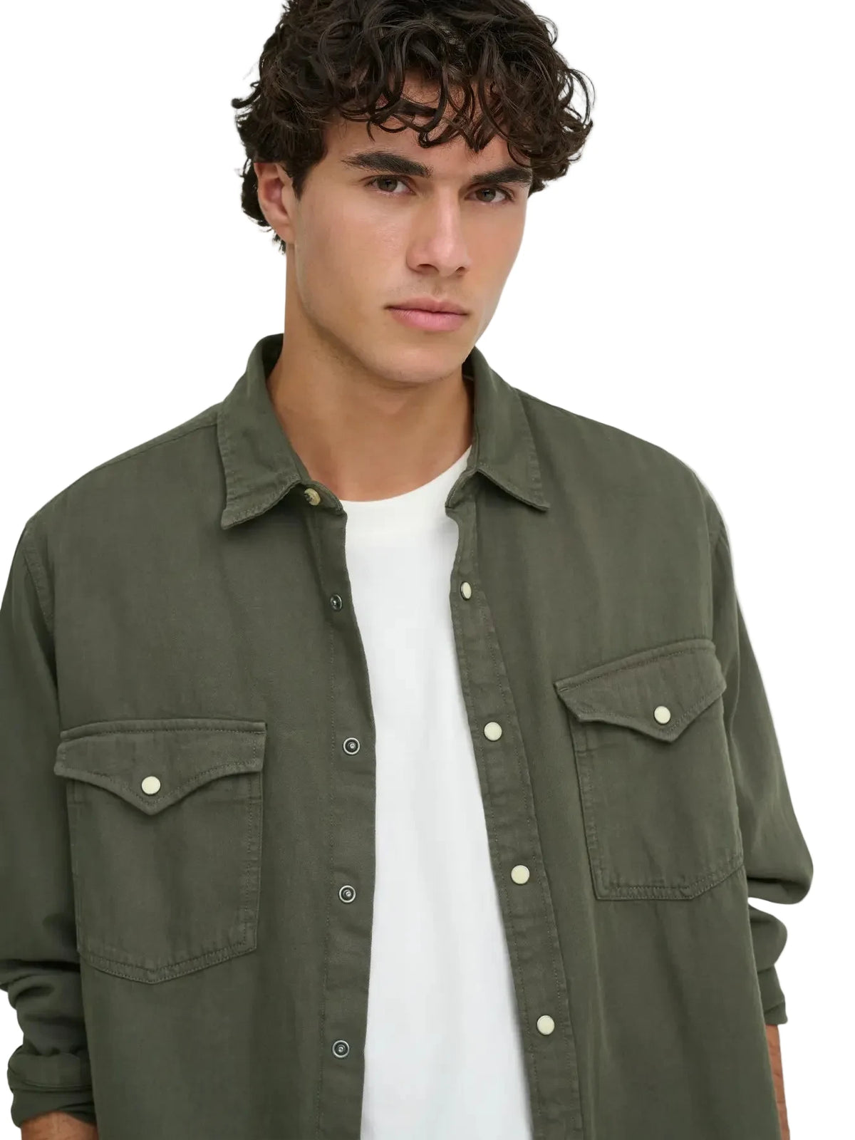 Camicia Onsray in jeans verde