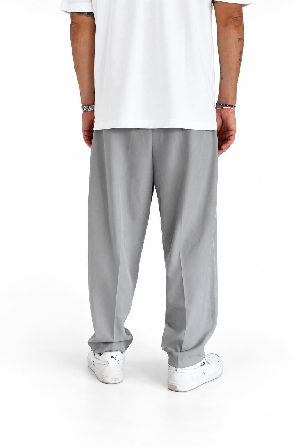 Pantalaccio Japan grigio chiaro fondo semi ampio