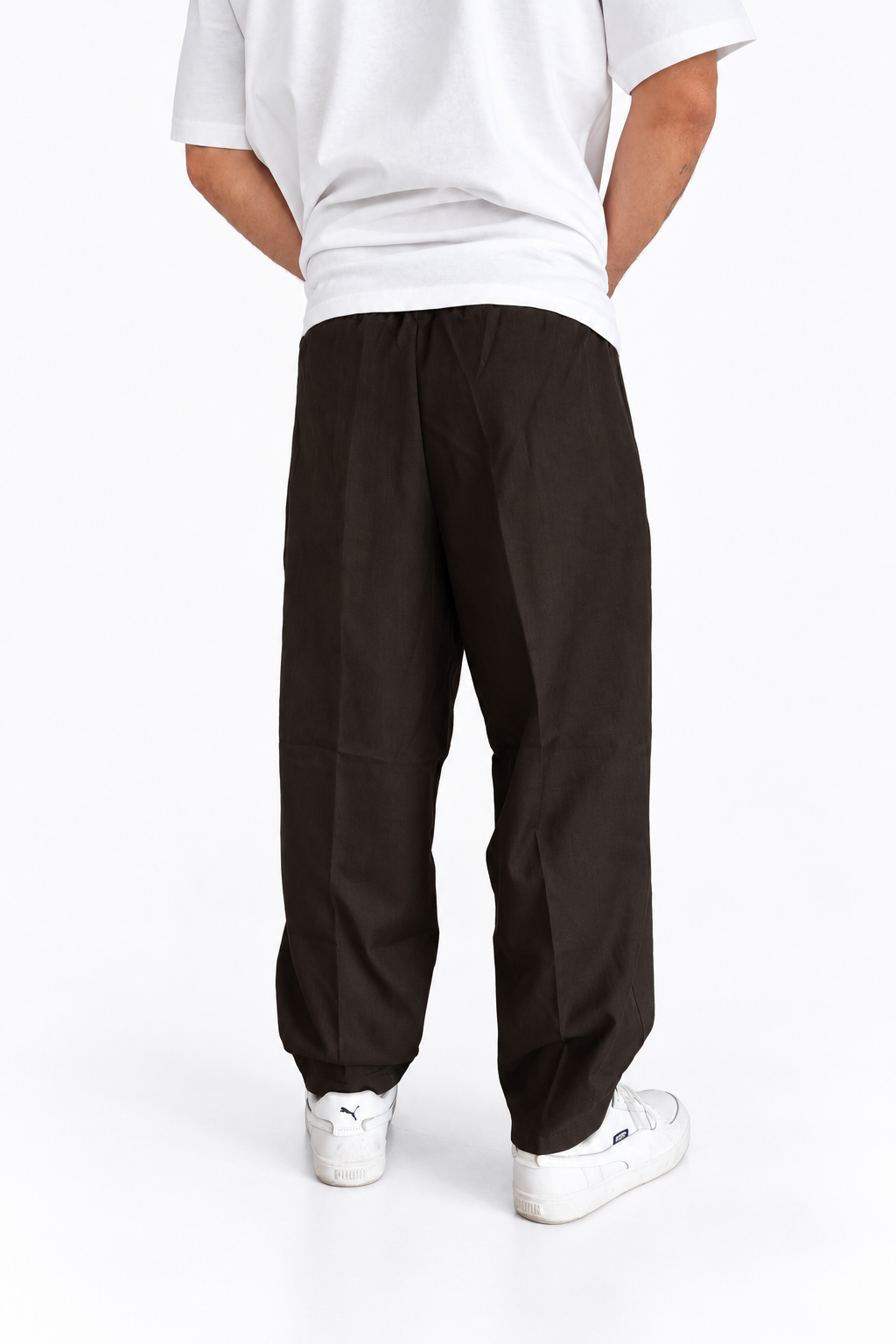 Pantalaccio Japan marrone fondo semi ampio