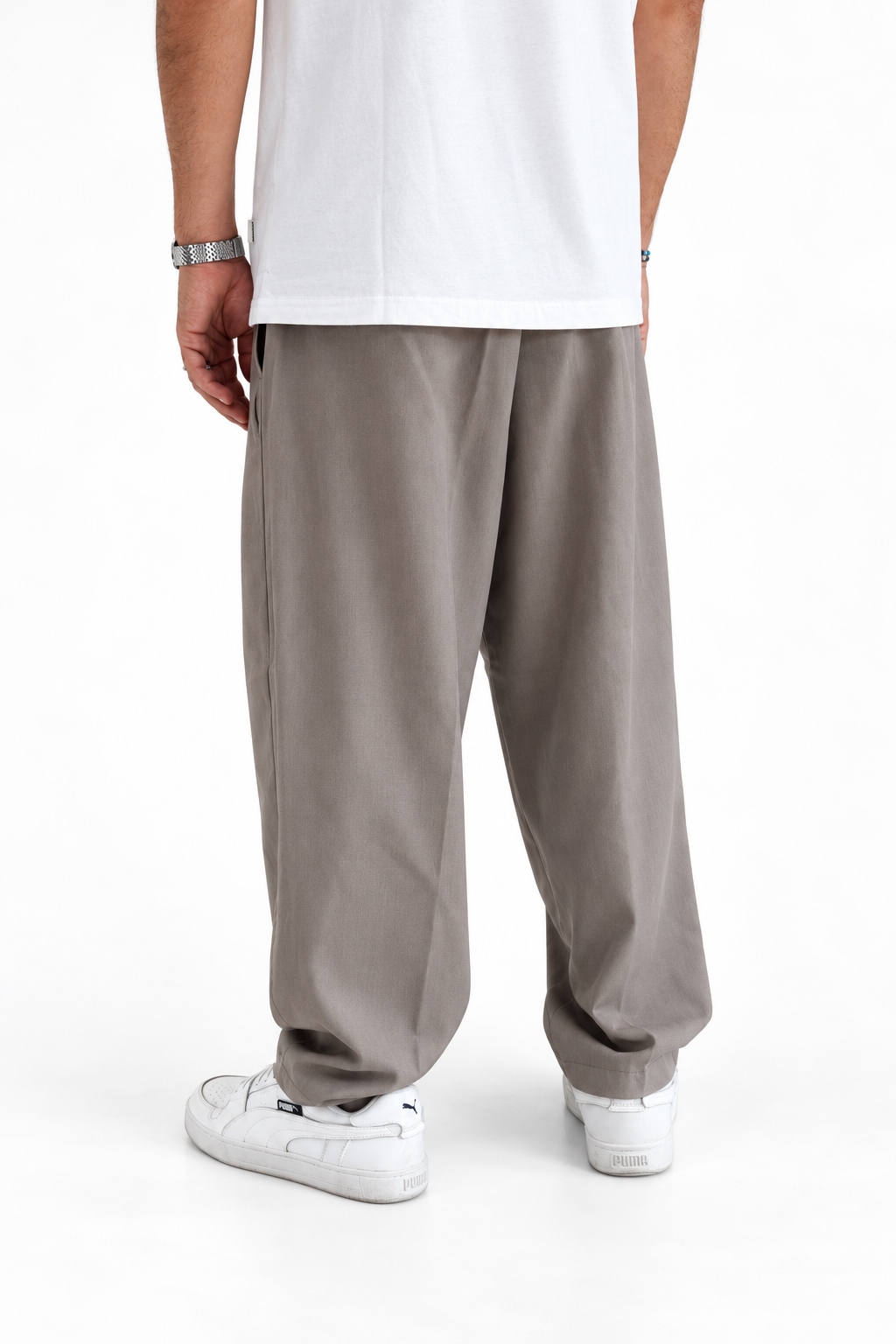 Pantalaccio Japan tortora fondo semi ampio