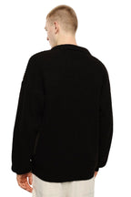 Maglione moro con collo a polo