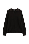 Maglione moro con collo a polo