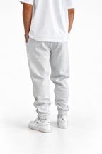 Pantalone tuta grigio regular stretto in fondo