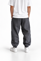 Pantalone piombo tuta fondo stretto
